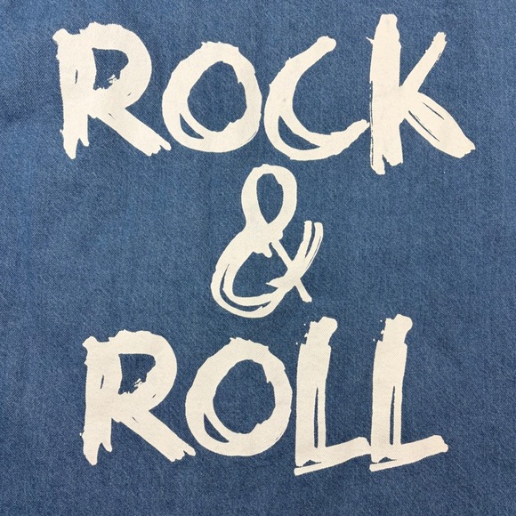 Elan Shirt Women's S Rock & Roll Distressed Denim Oversized Shacket Casual - Picture 5 of 7